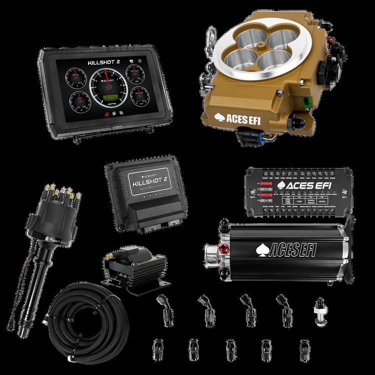 Complete Killshot 2 Pro EFI Conversion Kit for 4150-Flange Intake Manifolds [Gold]