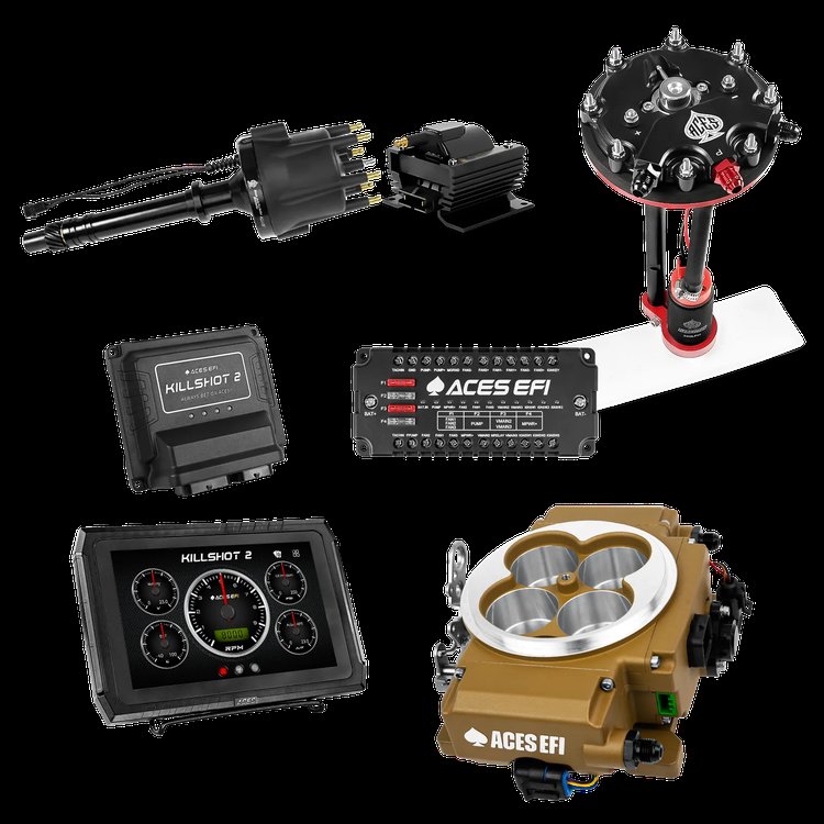 Complete Killshot 2 Pro EFI Conversion Kit for 4150-Flange Intake Manifolds [Gold]