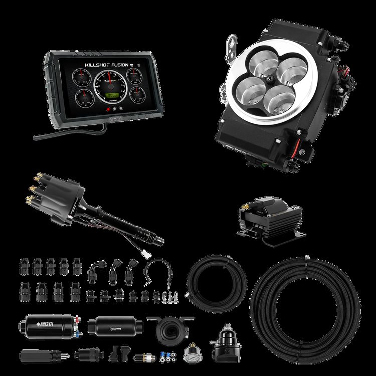 Complete Killshot Fusion EFI Conversion Kit for 4150-Flange Intake Manifolds
