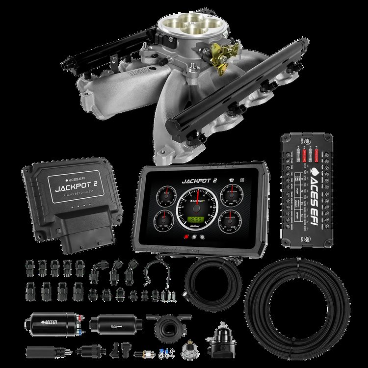 Complete GM LS Engine Management Kit with 255 In-Line Pump + 40 Ft PTFE