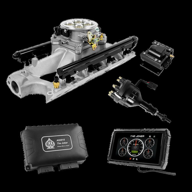 Sequential Multi-Port EFI System with Intake and Distributor for Small-Block Chevy V8