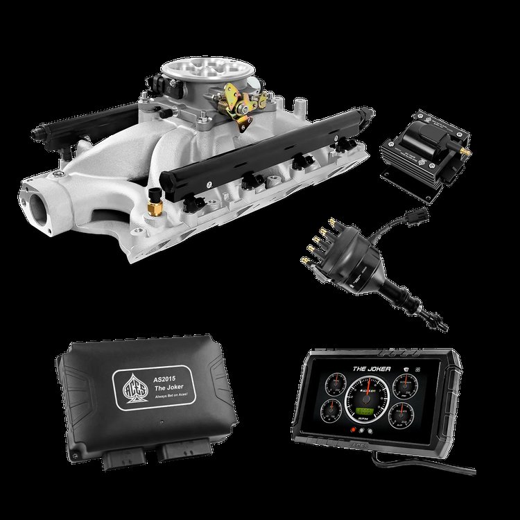 Sequential Multi-Port EFI System with Intake and Distributor for Small-Block Chevy V8