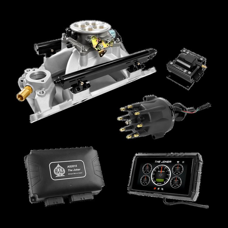 Sequential Multi-Port EFI System with Intake and Distributor for Small-Block Chevy V8