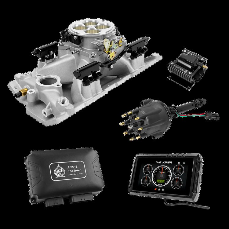 Sequential Multi-Port EFI System with Intake and Distributor for Small-Block Chevy V8
