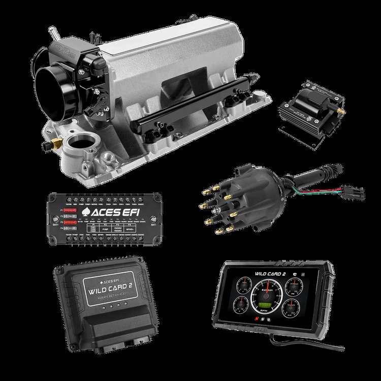 Sequential Multi-Port EFI System with Intake and Distributor for Classic V8
