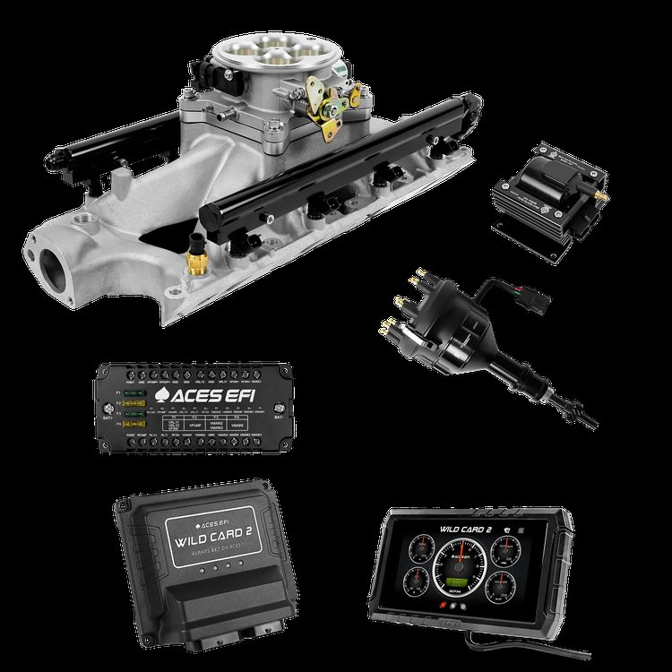 Sequential Multi-Port EFI System with Intake and Distributor for Classic V8