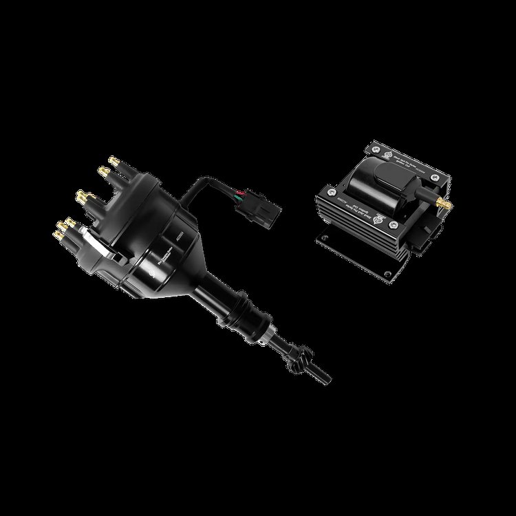 Billet Hall-Effect Distributor and Ignition Coil Combo for Sequential EFI on Domestic V8 Engines