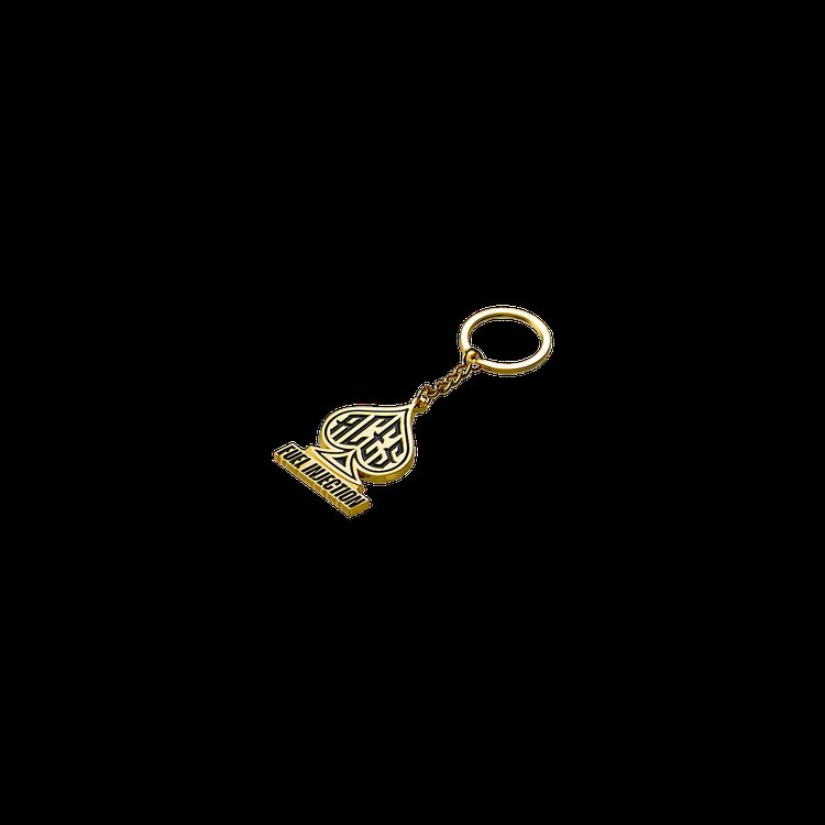 Metal Spade-Shaped Keychain with Aces EFI Branding