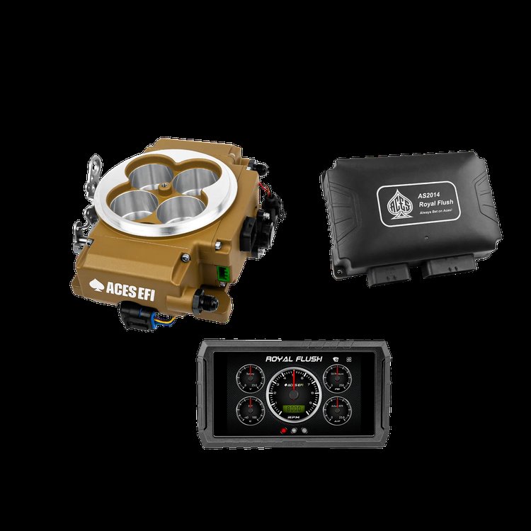 Royal Flush Throttle Body EFI System for 4150-Flange Intake Manifolds