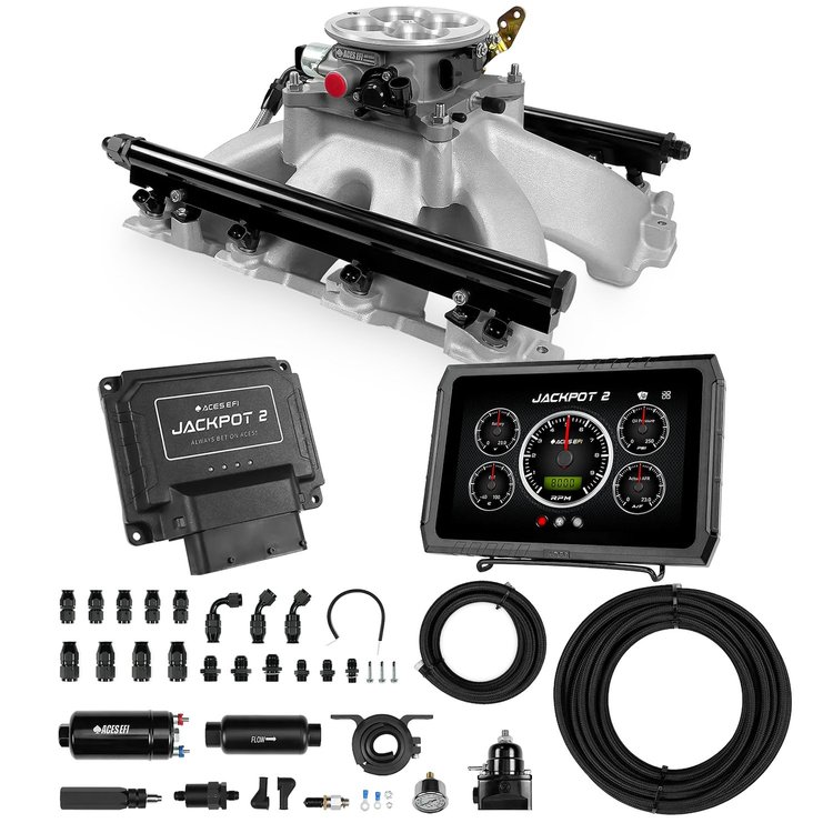 AY0898-D Jackpot 2 LS EFI System - Master Kit with 255 In-line Pump System w/40' PTFE Hose