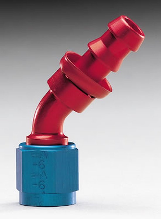 Aluminum Red/Blue Anodized Fitting -12AN Hose Size