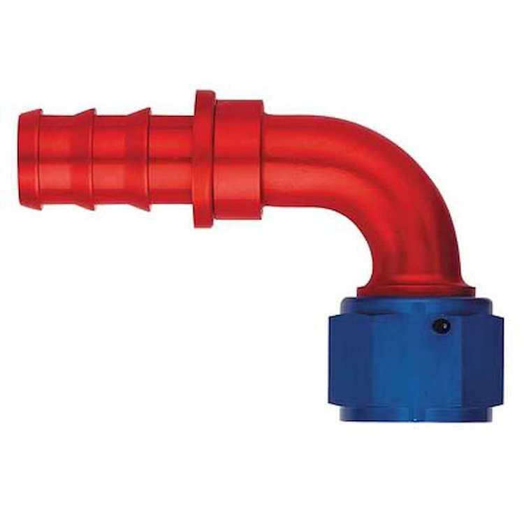 Aluminum Red/Blue Anodized Fitting -10AN Hose Size