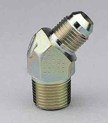 -03AN Dash 1/8in Dash Steel - 45 deg. Male AN To Pipe Adapter