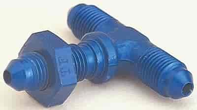 -03AN Dash x -03AN Dash x -03AN Dash Aluminum Blue Anodized - Bulkhead Tee