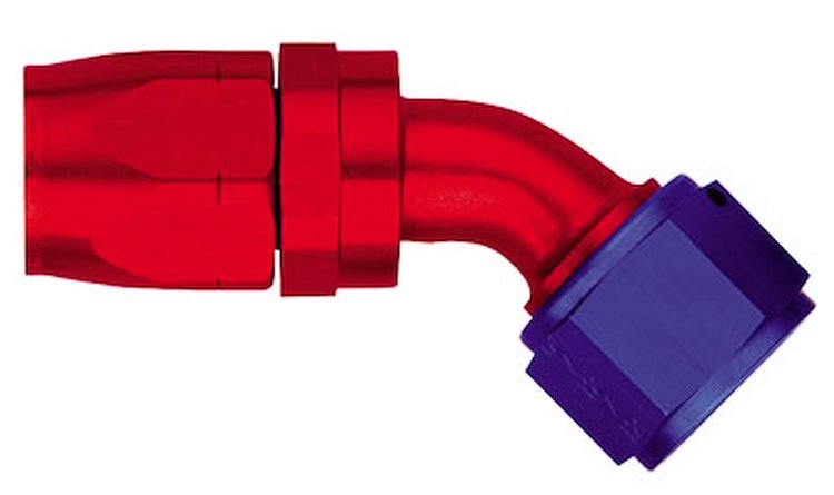 Aluminum Red/Blue Anodized Fitting -06AN Hose Size