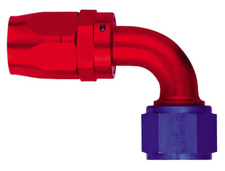 Aluminum Red/Blue Anodized Fitting -06AN Hose Size