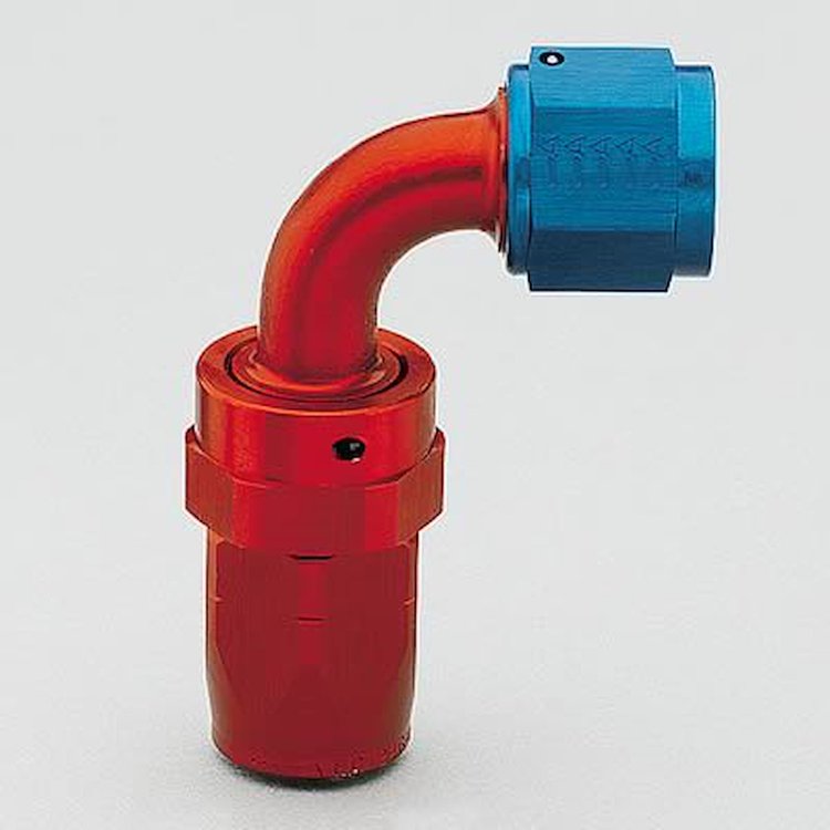 Aluminum Red/Blue Anodized Fitting -08AN Hose Size