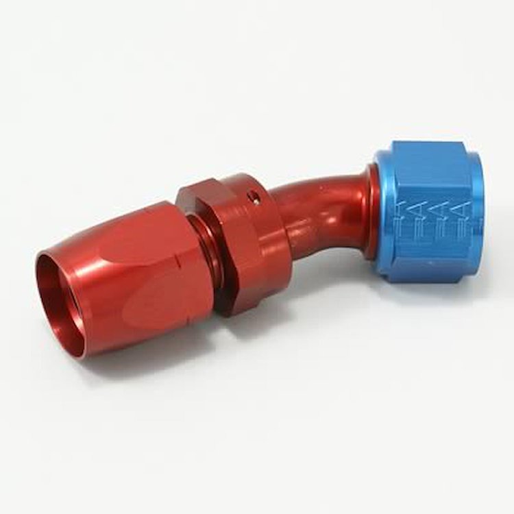 -12AN Hose Size 30 deg. Elbow Reusable Aluminum Swivel