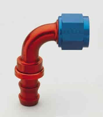 Red/Blue 90° Socketless Fitting -10AN