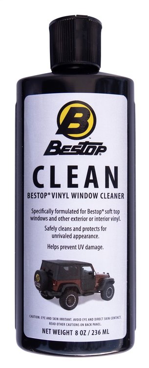 Bestop Vinyl Window Cleaner, 8 oz. Bottle, Boxed,
