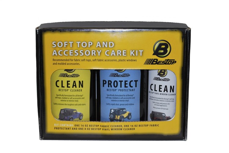 Bestop Cleaner/Protectant Pack, Incl. One Each, Cleaner/Protectant/Window Polish, Boxed,