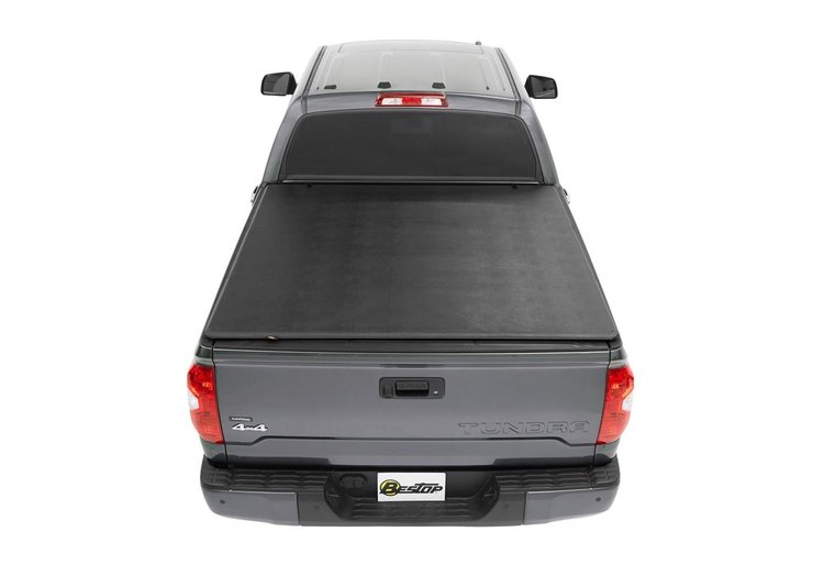 EZ Fold Soft Tri-Fold Tonneau Cover, Black, w/o Deck Rails,