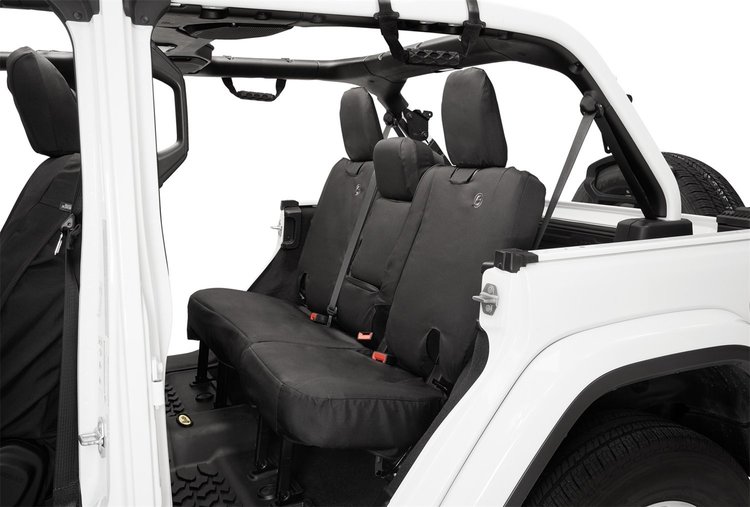 Seat Covers, Black Diamond, Fits Factory Seats w/Fold Down Arm Rests, Sold Individually,