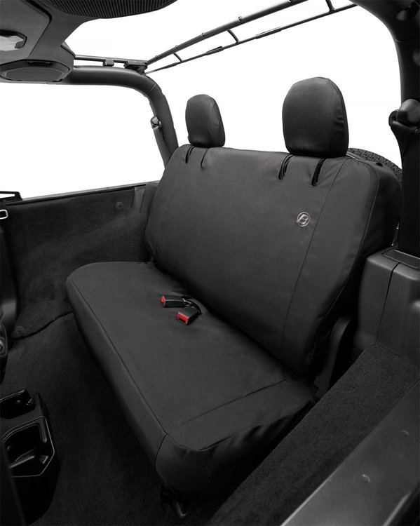 29292-35 Seat Covers for 2018-2024 Jeep Wrangler JL 2-Door [Black Diamond, Fits Factory Seats]