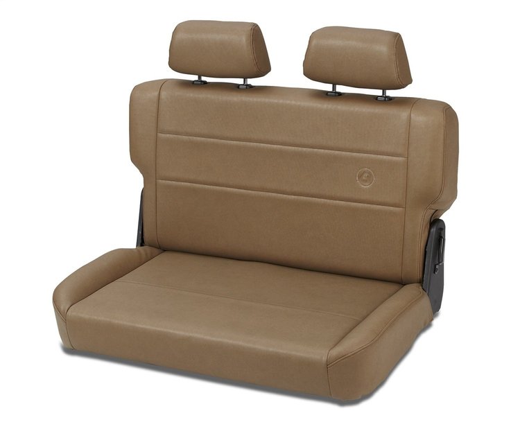 39440-37 TrailMax II Rear Fold & Tumble Bench Seat for 1955-1995 Jeep CJ/Wrangler [Spice Vinyl]