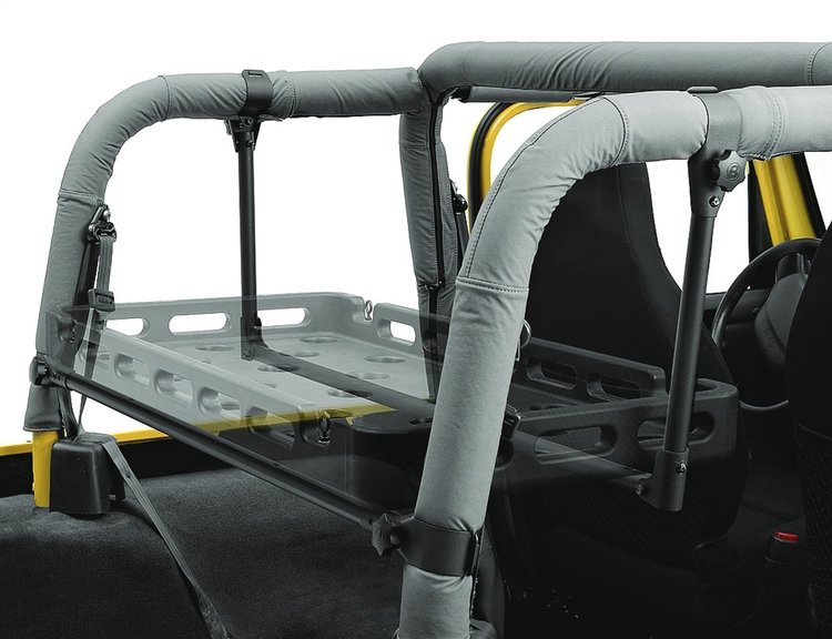 41406-01 HighRock 4x4 Lower Cargo Rack Bracket for 1992-2002 Jeep Wrangler [Black]