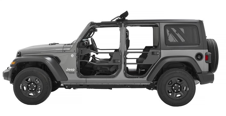HighRock 4x4 Element Doors, Matte Black, Rear,