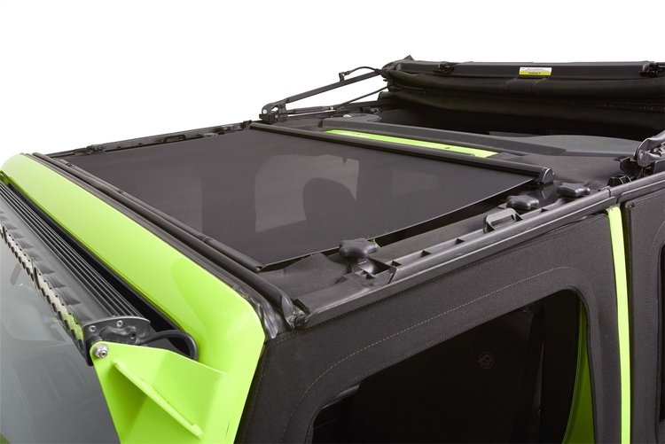 52405-11 Soft Top Retractable Sunshade for 2007-2018 Jeep Wrangler JK [2-Door/ 4-Door]