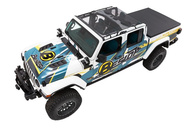 52413-11 Sun Extended Safari Style Bikini Top for 2020-2024 Jeep Gladiator
