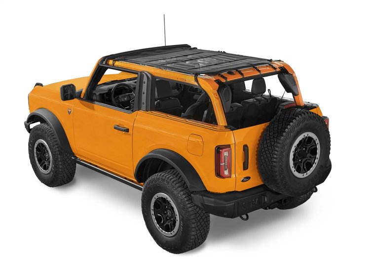 52420-11 Mesh Bimini Sunshade Soft Top Fits Select Ford Bronco 2-Door
