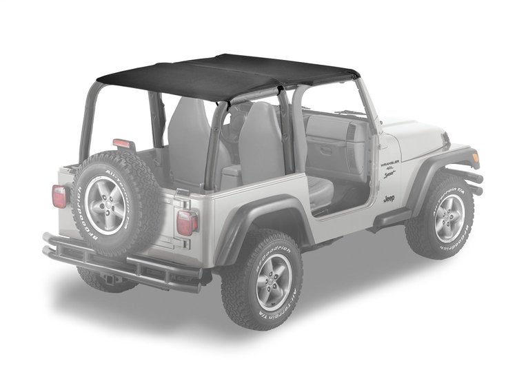 52530-15 Strapless Safari Bikini Top for 1997-2002 Jeep Wrangler [Black Denim]
