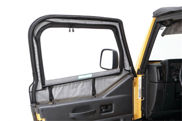 Fabric Door Skins, Spice, Incl. 2 Side Windows, Fabric Replacement, Fits Original Factory Upper Door Frames,