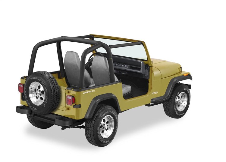 80009-15 Sport Bar Covers for 1992-1995 Jeep Wrangler [Black Denim]