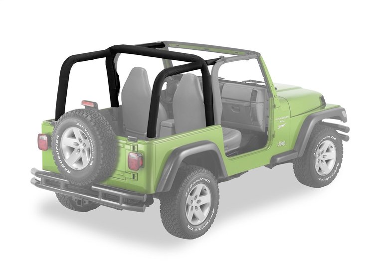 80022-35 Sport Bar Covers for 2003-2006 Jeep Wrangler [Black Diamond]