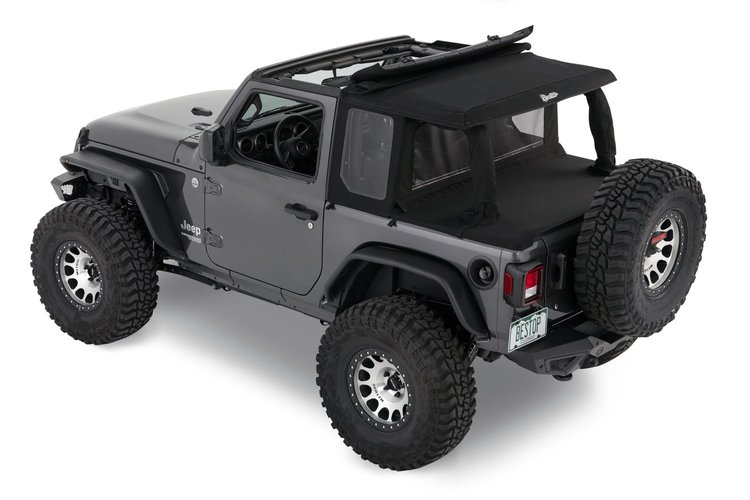 80101-17 Halftop Soft Top Conversion Kit for 2018-2024 Jeep Wrangler