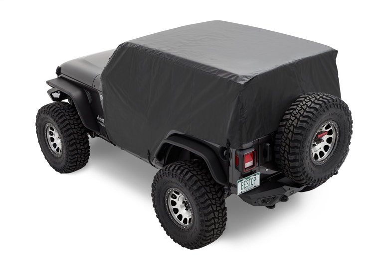 81044-01 All-Weather Trail Cover for 2007-2018 Jeep Wrangler JK 2-Door, Fits Select Jeep Wrangler JL 2-Door