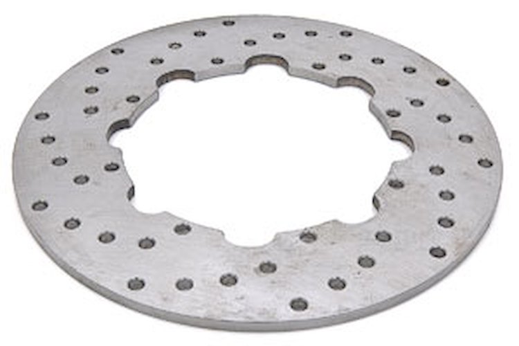 Left Rear Drag Race Rotor Cross Drilled