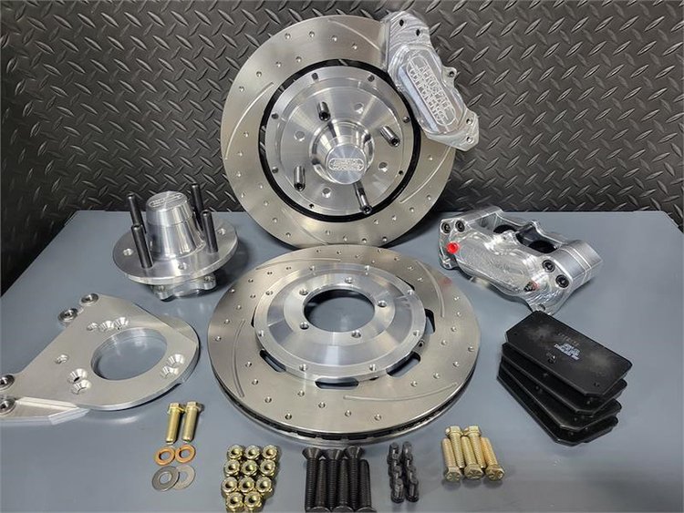 4-Piston Pro Street Front Brake Kit 1979-93 Ford Mustang