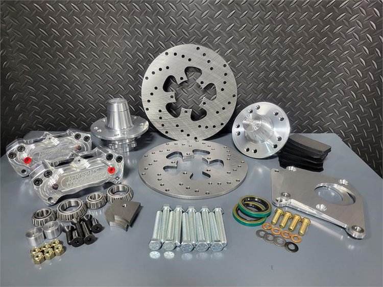 AC-240 4 Piston Heavy Duty Front Drag Race Brake Kit 1971-77 Vega, 1975-80 Monza