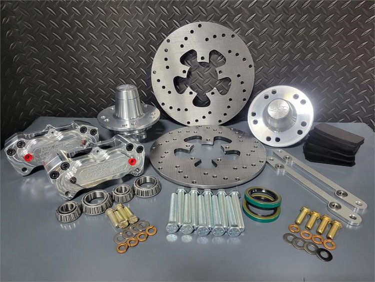 AC-245 4 Piston Heavy Duty Front Drag Race Brake Kit 1979-88 GM G-Body, 1982-02 S-10