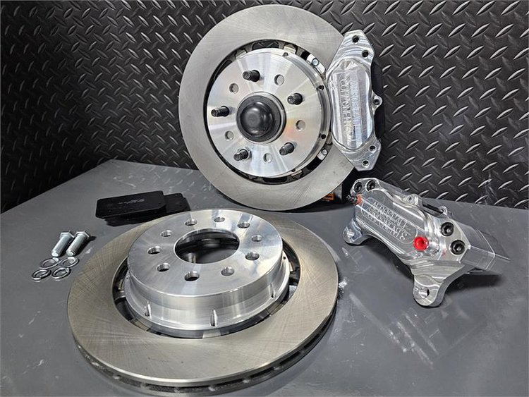 4-Piston Pro Street Front Brake Kit 1994-04 Ford Mustang
