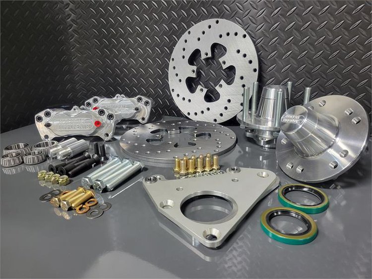 4 Piston Heavy Duty Front Drag Race Brake Kit 1969-82 Corvette