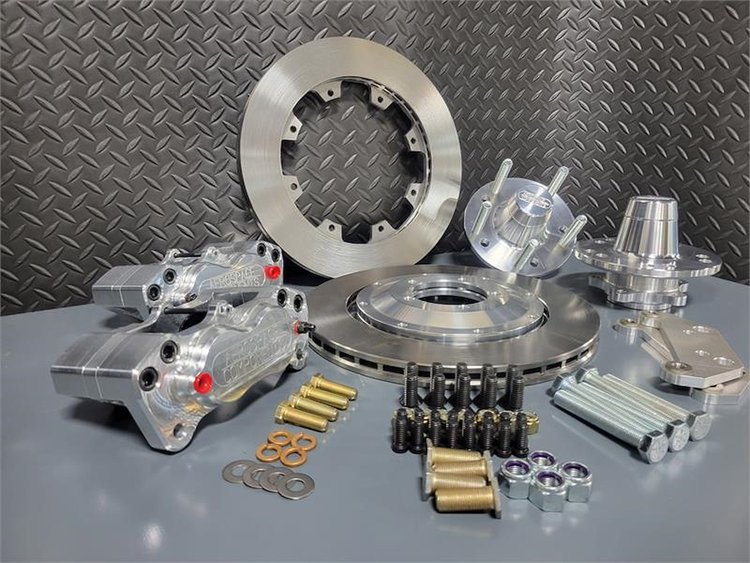 4-Piston Pro Street Front Brake Kit 1955-57 Chevy