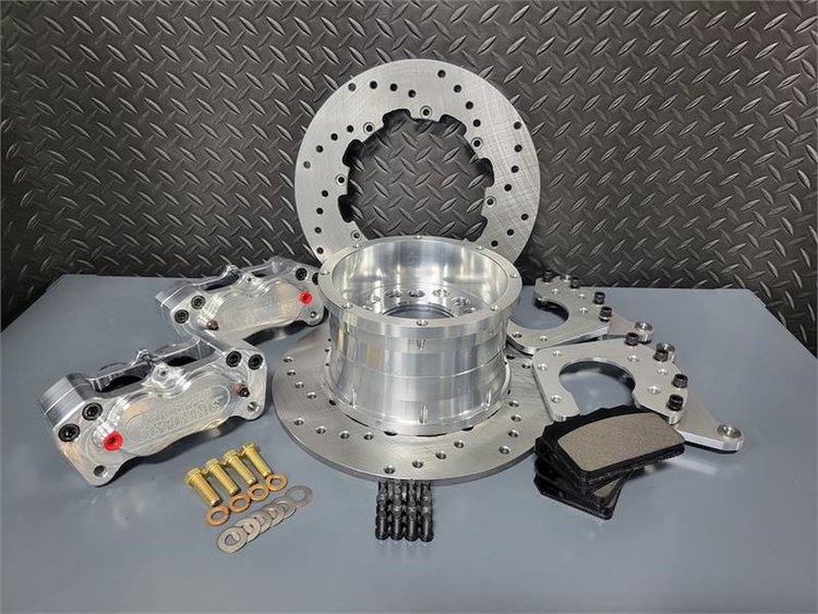 Rear Drag Race Brake Kit Big Bearing Ford "Old Style" Housing Ends