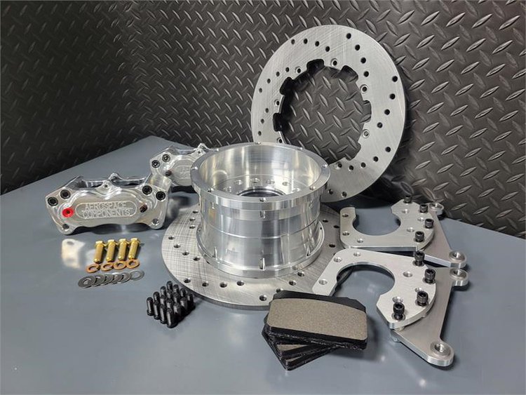 Rear Drag Race Brake Kit Small Bearing Ford Housing Ends