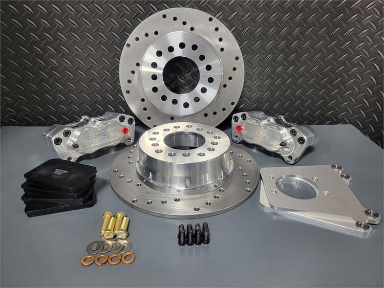 Rear Drag Race Brake Kit 8.8 Ford Housing Ends